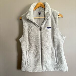 Patagonia Women's Light Gray Fleece Vest Size Large